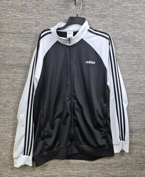 Adidas Essentials 3-Stripes Track Jacket Men's 2XL Full Zip Tricot AV1008